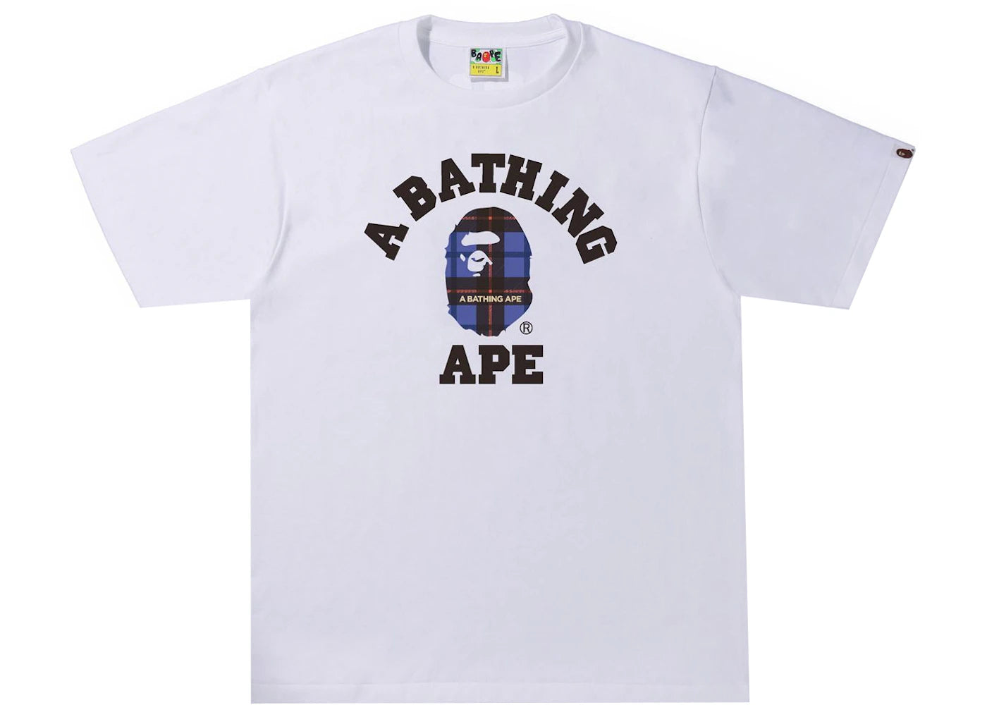 BAPE Logo Check College Tee